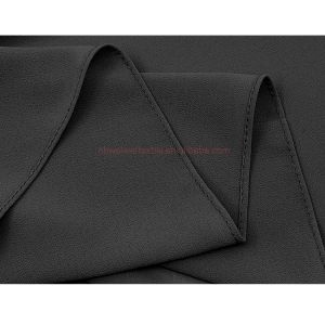 Supplier Wholesale Polyester Luxury Chiffon Fabric Plain Headscarf Black Premium