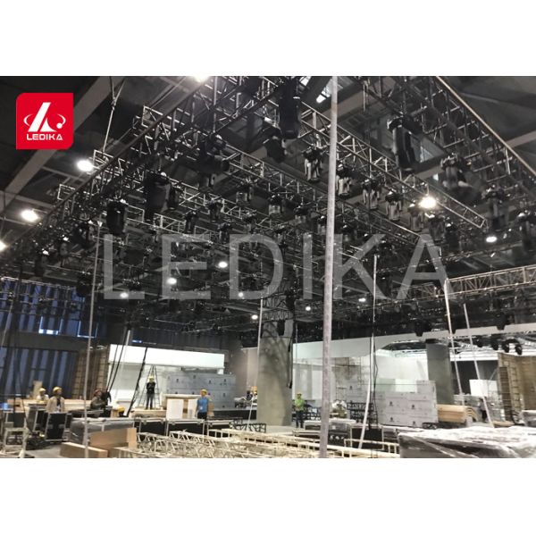 Buy Hot Sell Black Aluminum Square Truss / Aluminum Screw Modular at wholesale prices