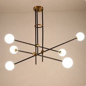 Magic Bean LED Chandelier American Simple Line Creative Personality Cosmet