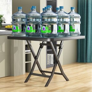 Metal Iron Foldable Coffee Dining Table for Outdoor Camping Cafe Balcony Garden