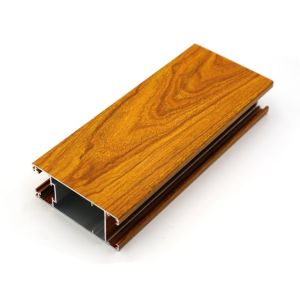 260mm*260mm Aluminum Window Profiles Wood Grain Surface