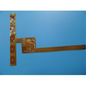 Double-sided flexible PCBs 0.15mm thick Polyimide PCBs Yellow Coverlay FPC PCB