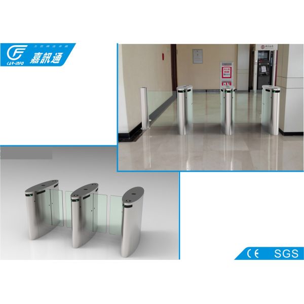 304 Stainless Steel Electronic Turnstile Gates Full Automatic Channel Width550 -