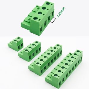 7.62mm Pitch 15Amp Pluggable Plug-in Screw Terminal Blocks Plug + Header