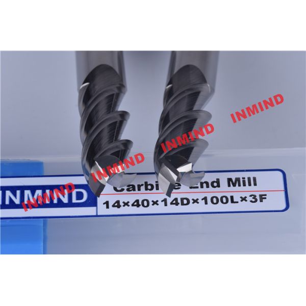 0.8um Grain Size Aluminum Cutting Tools , 3 Flute Carbide Milling Drill Bit