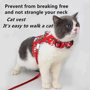 Quick Release Reflective Cat Chest Strap To Prevent Breaking Off