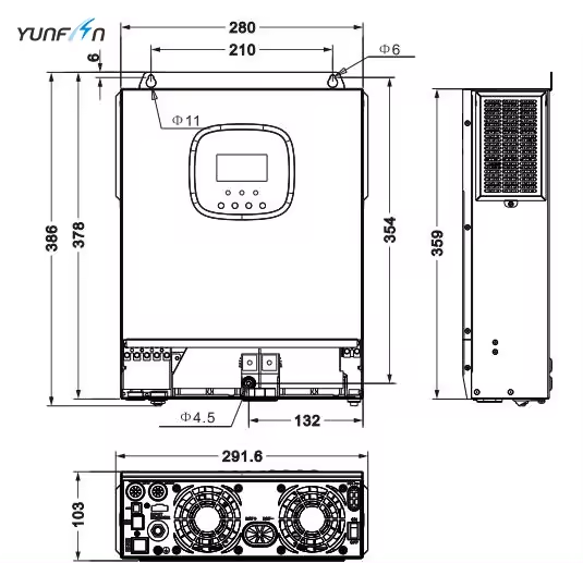 SYP 5K-U 5kw MPPT Solar Inverter Off Grid Single Phase Three Phase