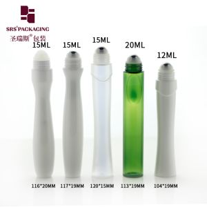 PETG Unique Design Shape PCR Roll On Bottle Customize Color Eye Serum Liquid