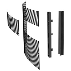 P2.8 Full Color Window Screen Curved Cabinet Weight 3.5 Kg For Glass Curtain