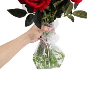 China Bouquet Packing Paper Waterproof Gift Bouquets Transparent Cellophane Packaging Materials Many Colors for Fresh Flowers on sale