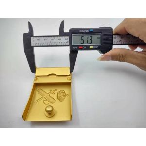 Gold Plating Military Style Belt Buckle With Customized Pattern