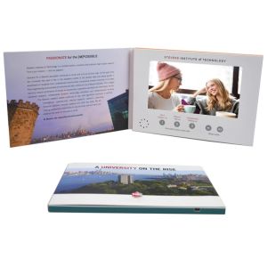 Quality Promo Advertising A5 7'' Digital Catalogue Card Lcd Screen Video Greeting Brochure For Wedding Invitation for sale