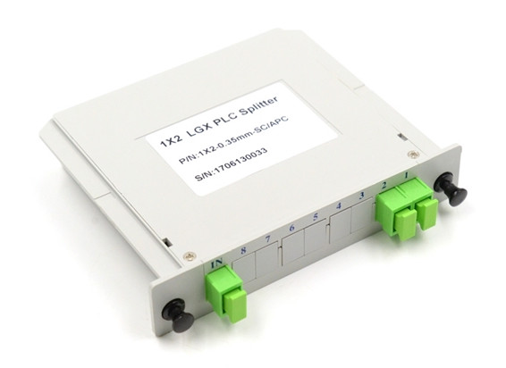 Buy FTTx SM-G.657A2  Plastic LGX 1x2 Plc Splitter at wholesale prices