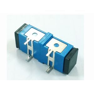 China Singlemode SC UPC Fiber Optic Adapter with Press-fit Elastic iron used For PCB circuit board on sale