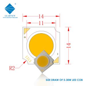 1414 Series High Power 12w 18w 36v 120-140lm/w COB LED CHIP For Led Grow Light