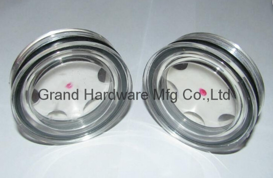 M60x2 Circular Plastic Oil Sight Glass withe reflector male Metric Thread Liquid Level Gauge M42X2 M36X1.5 Oil Level Sight Gauge Supplier