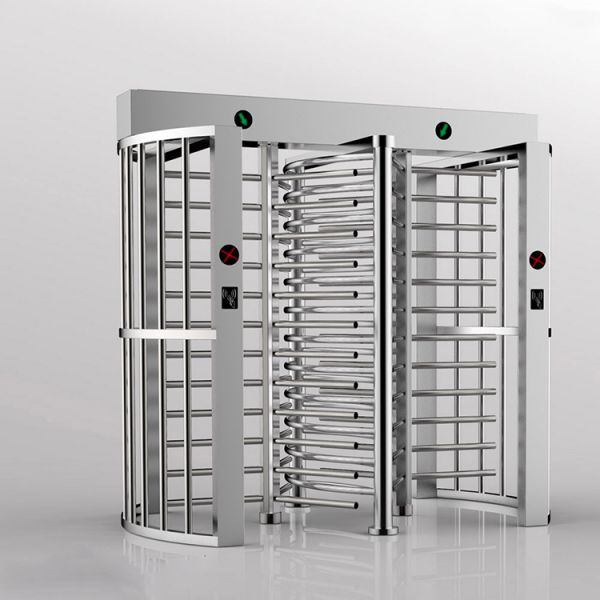40W 24V RFID Full Height Turnstile Double 600mm Channel