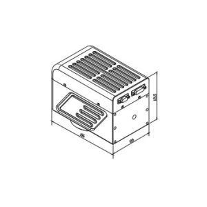 3d Laser Scanning Head Black Metal Material With Wave Length 1064nm