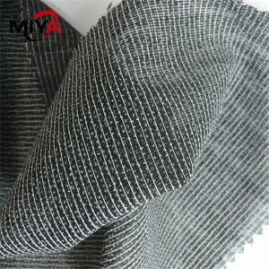 China Width 150cm Weft Insert Knitted Fusible Interlining Viscose Material on sale