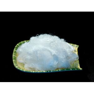 Bicomponent Natural Staple Polylactic Acid Fiber White