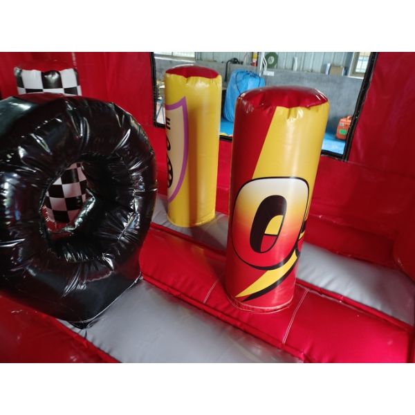 Outdoor Inflatable Castle Combo Race Cars Cartoon Movies Inflatable Bouncer With Slide Combo Inflatable Bounce House