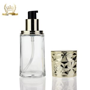New Design Cosmetic Makeup Empty Liquid Foundation Bottle 30ml With Pump F113