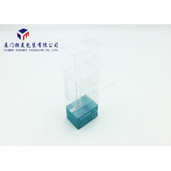 Keyring Transparent Plastic Box , Clear Pet Plastic Boxes 12.5cm Height