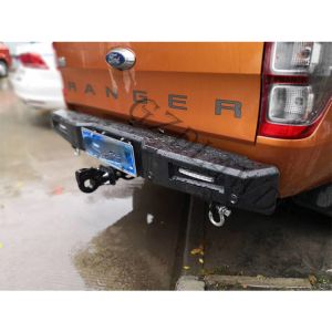 Powder Coated Heavy Duty Steel Rear Bumper Guard For Ford Ranger t7 2015+