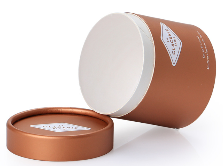 Sturdy C2S Paper Color Cylinder Cardboard Packaging 110mm