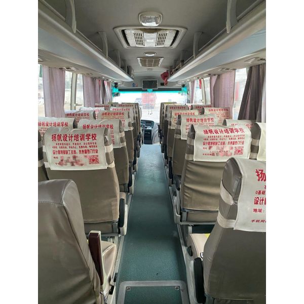 38seater Used Tour Higer Bus KLQ6902 Weichai Engine 245hp Plate Spring Suspension