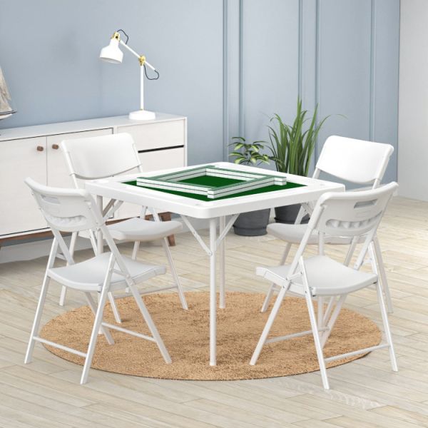 Customizable Logo 4-Player Poker Card Mahjong Table for Outdoor and Indoor Activities