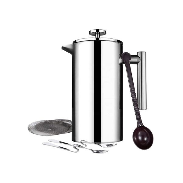 Buy Stainless Steel 51oz French Press Coffee Pot Double Wall Insulated Cafetiere Coffee Maker at wholesale prices