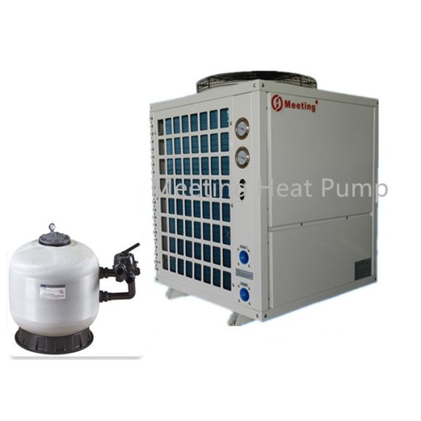 Buy Meeting 28KW Air Source Spa Swimming Pool Heat Pump With Sand Filter Tank at wholesale prices