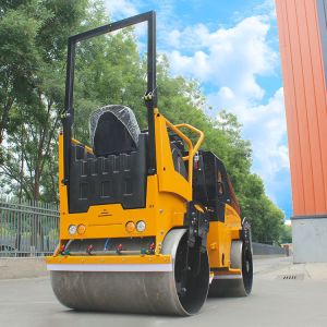 New 3 Ton Vibratory Mini Road Roller Compactor Machine Tire Road Roller for