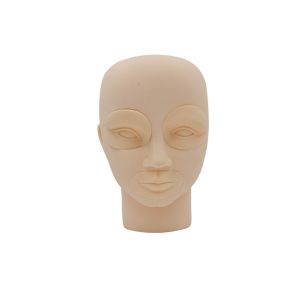 Silicone Material Semi PMU Practice Model Head With Removable Eyes And Lips