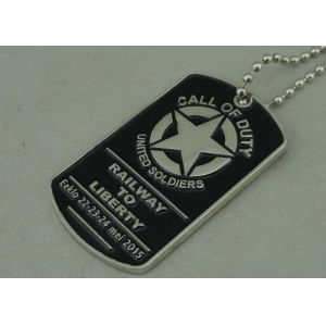 Quality Military Die Casting Zinc Alloy Metal Pet Tag Dog Id Tags Nickel Plating for sale