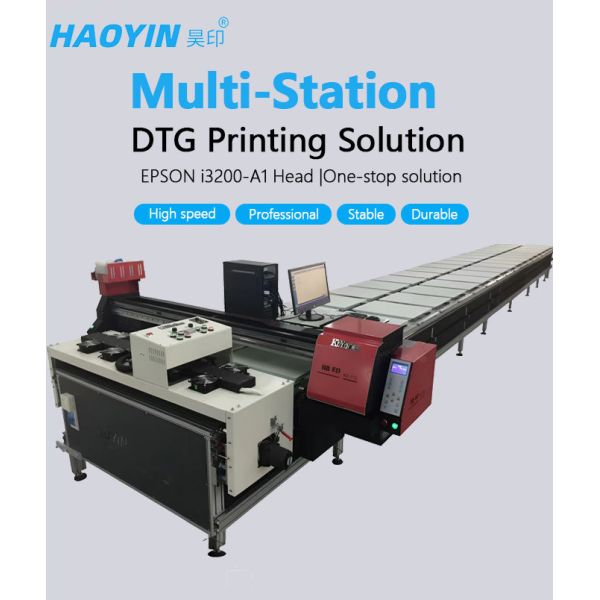 Scalable Multi Station DTG Printer With Flexible Modular Aluminum Frame Design