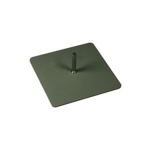 China 30 x 30 cm Metal Indoor Flag Pole Base With Grey Powder Coated on sale