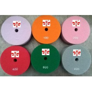 Dry Diamond Polishing Pads Granite , Concrete Quartz Stone Diamond Sanding Discs
