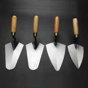 Wooden Handle Margin Trowel Carbon Steel Point Masonry Trowel