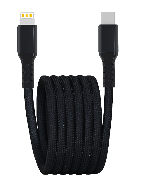2025 Classic Black LX Reinforced Braiding Resists Fraying and Knots Magnetic Braided Cables OEM Support Customized