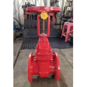 Water Control 4" Manual Rising Stem Gate Valve PN10 PN16 within Water Media