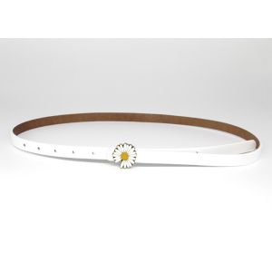 Fashion Jeans 13mm Woman Metal Daisy Buckle Thin Belt