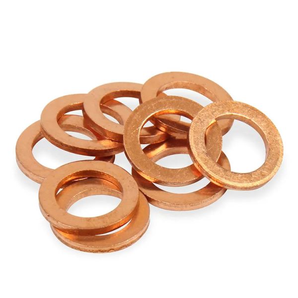 Copper Flat Washer M2 - M20 DIN988 Sealing Copper Thin Flat Gasket Plain Washers