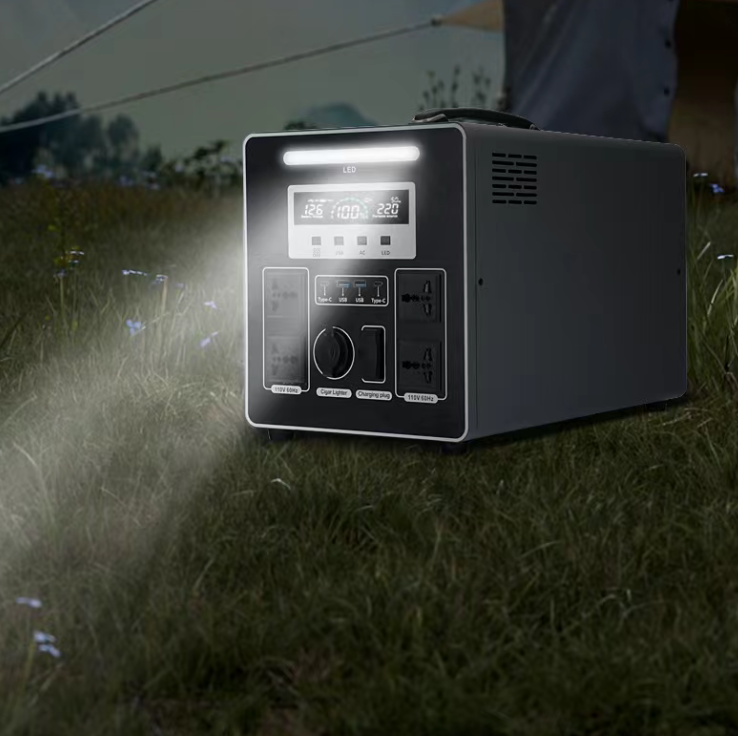 YF04 2000W Solar Generator 2048Wh Portable Power Station With Wheels 4000W Peak