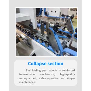 PLC Control Automatic Box Folding And Gluing Machine 380V Zh700d