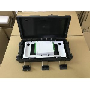 China FTTB 24C Horizontal Fiber Optic Closure Plastic ABS Inline Fiber Enclosure on sale