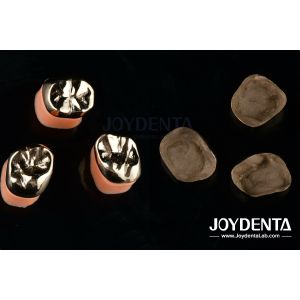 Dental Restoration Gold Metal Crowns for Oral Rehabilitation Treatment