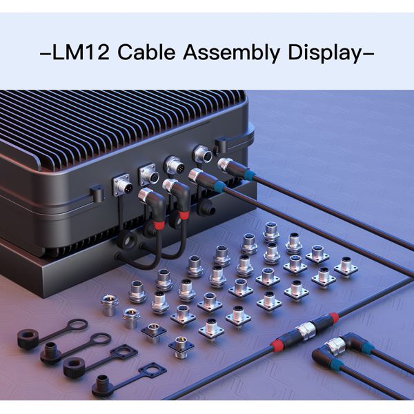 Cnlinko M12 Ip68 Male Female 2 Pin Aviation Plug Power Industrial Waterproof Wire Cable Connectors