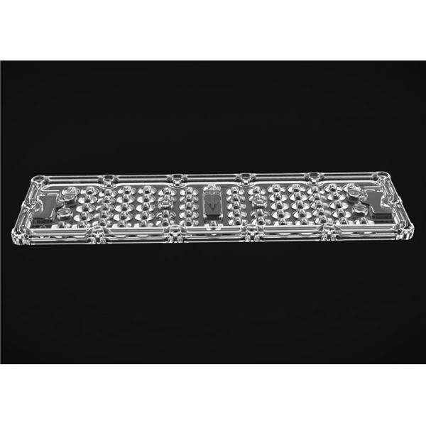 Buy Rectangular Type LED Light Lens 64 In 1 80*150 Degree Lighting Angle With Heat Sink at wholesale prices
